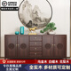 姚爸爸歺邊柜烏金木餐邊柜新中式餐邊柜實(shí)木客廳儲(chǔ)物柜玄關(guān)柜家用餐廳柜 新中式餐邊柜烏金木 1800x450x900cm