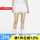 耐克（NIKE）女子短裙夏季速干褶裥網(wǎng)球運動半身裙不對稱百褶裙(含打底) DR6850-100 L