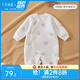 十月結(jié)晶嬰兒連體衣秋冬夾棉寶寶哈衣爬服嬰兒衣服 月亮船-側(cè)開連體衣 59cm