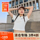 耐克(NIKE)女短袖T恤 POLO衫 運動休閑 簡約時尚 DV7885-133白M