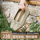 斯凱奇（Skechers）單鞋女士夏季2025新款淺口休閑鞋平底透氣通勤百搭工作鞋159127
