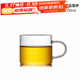 唐豐（TANGFENG） 加厚耐熱玻璃杯品茗杯功夫茶具帶把水杯小茶杯子TF4250 玻璃白把單杯