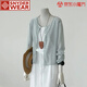 SNYDER WEAR新款秋季針織開(kāi)衫女外搭老錢(qián)風(fēng)氣質(zhì)開(kāi)衫百搭罩衫披肩長(cháng)袖上衣女裝 灰色 薄款 S 【建議80-95斤】
