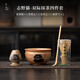 陌上纖虹志野貓創(chuàng)意陶瓷抹茶套裝家用茶筅立碗百本立勺整套點(diǎn)茶工具泡茶器 志野貓-雙際抹茶四件套(禮盒裝)