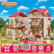 森貝兒家族（Sylvanian families）森貝兒家族燈光大屋禮品套 女孩子過家家仿真玩具 兒童禮物
