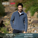 AIGLE艾高抓絨衣經(jīng)典款POLARTEC戶外保暖休閑耐穿半拉鏈上衣男士 巖灰藍(lán) BE482 M (175/92A)