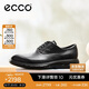 愛步（ECCO）夏季牛皮防水透氣休閑皮鞋男 混動(dòng)防水524784 黑色40