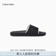 Calvin KleinJeans【七夕禮物】25春夏男士ck字母撞色一字休閑涼拖鞋YM01234 0GM-黑色/白色 43
