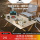 Naturehike挪客星簡(jiǎn)L01蛋卷桌鋁合金露營(yíng)桌子戶外折疊桌野餐桌 橡木色 大號(hào)