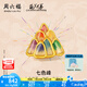 周六福 黃金轉(zhuǎn)運(yùn)珠女款葫蘆兄弟5D硬金琺瑯七色峰玉髓手串 定價(jià) 0.76g