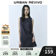 UR【HOT】2025春季新款女裝復(fù)古休閑無袖牛仔連衣裙UYU850078 藍(lán)色 S