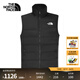 北面（The North Face）羽絨馬甲男550蓬防潑濺鵝絨立領(lǐng)休閑羽絨保暖背心24秋季新款|88R6 4H0/宇宙黑 XL