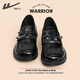回力（Warrior）官方單鞋女鞋夏季新款小皮鞋英倫風(fēng)樂(lè )福鞋女一腳蹬JK鞋子女