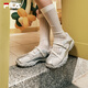 斐樂(lè)（FILA）官方芭蕾?zèng)鲂?025夏季新款瑪麗珍涼拖鞋子休閑鞋運(yùn)動(dòng)鞋 太空銀/白瑪瑙灰-SW 40