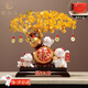 慧選禮（HUI XUAN LI）招財貓發(fā)財樹擺件辦公室客廳前臺裝飾送朋友店鋪公司喬遷開業(yè)禮物