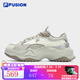 FILA FUSION斐樂(lè)潮牌女鞋BIANCO II厚底鞋硬糖鞋2代 古白色/浮巖灰-AP 硬糖鞋2代 38