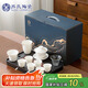蘇氏陶瓷（SUSHI CERAMICS）羊脂玉白瓷懸停蓋碗功夫茶具茶盤套裝平價禮品團購款J1221