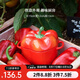 琺寶（staub）陶瓷創(chuàng)意雙耳帶蓋補(bǔ)品湯盅燉罐湯煲蒸蛋盅甜品湯碗小烤盤烘焙模具 彩椒-紅色