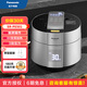 松下（Panasonic）電壓力鍋家用PE501大容量壓力鍋IH電磁加熱電壓力煲智能多功能可預約高壓鍋銀色SR-PE501-S 5L