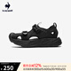 樂卡克（Le coq sportif）法國公雞夏季男女款休閑運動百搭涼鞋 黑色 41
