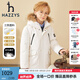 哈吉斯（HAZZYS）品牌童裝男童冬新款羽絨服時(shí)尚簡(jiǎn)約百搭休閑保暖三防中長(zhǎng)款羽絨服 奶油色 155