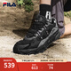 FILA 斐樂TREK滿天星老爹鞋男鞋新款休閑鞋時(shí)尚復(fù)古運(yùn)動(dòng)鞋跑鞋 黑/南極灰-BD 42
