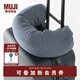 無(wú)印良品（MUJI） 舒適頸部靠枕 旅行u型枕頸枕飛機(jī)護(hù)頸椎旅行枕 助睡眠護(hù)頸枕脖枕 藏青色 寬16*長(zhǎng)64cm