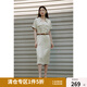 獨(dú)束大碼女裝【黑標(biāo)系列智性通勤】 通勤職場(chǎng)連衣裙2024夏季新款 卡其 L (尺碼：2)