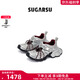 SugarSu25年春季新款蛇年老爹復(fù)古綁帶增高休閑瑪麗珍單鞋女 千禧銀色 39