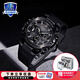 卡西歐（CASIO） G-SHOCK鋼鐵黑暗之心明星同款藍天使GST-B100太陽能男表運動手表 GST-B400BB-1APFT黑武士系列