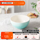 酷彩（Le Creuset）炻瓷米飯碗 湯碗 面碗 沙拉碗 家用碗套裝大碗彩虹系列漸變色 11.8cm米飯碗青羽色