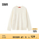 森馬不二馬聯(lián)名毛衣女oversize圖案打底衫春圓領(lǐng)字母衣服個性小眾 白色調(diào)00311 155/80A/S