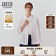 Teenie Weenie小熊女裝襯衫夏季新款松弛老錢輕奢亞麻白色長袖襯衣 白色 L
