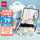 得力（deli）學(xué)生文具禮盒套裝1-3年級(jí)削筆器鉛筆套尺筆袋鉛筆熒光筆伴手禮生日開學(xué)禮物男孩213件藍(lán)