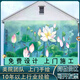墻繪上門(mén)墻體彩繪鄉村彩繪浮雕壁畫(huà)手繪墻鄉村高空彩繪