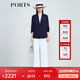 PORTS寶姿女裝2025春夏新款簡(jiǎn)約一?？蹠r(shí)尚丈青色通勤中長(zhǎng)夾克 丈青色 XS （2）
