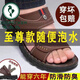啄木鳥涼鞋男夏季2025最新款軟皮青年兩用沙灘鞋防水中年男士休閑涼拖鞋 棕色品牌特價清倉 42 標準碼