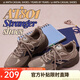 安踏王一博同款A(yù)T801復(fù)古跑鞋休閑鞋女鞋厚底緩震網(wǎng)面運動老爹鞋