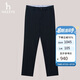哈吉斯（HAZZYS）男裝 日常通勤休閑褲男ATDZP0BDX61 藏青色NV 175/82A34