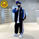 G.DUCKKIDS童裝男童套裝春秋款兒童衣服男孩運動秋裝中大童學生休閑兩件套潮 黑色 160 建議身高150-160體重80-95斤