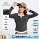 英氏（YEEHOO）兒童打底衫女童長(zhǎng)袖T恤秋季衣服內(nèi)搭透氣女孩上衣春秋裝中大童裝 解構(gòu)主義-灰色 【親膚軟彈】 150