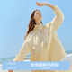 樂町元氣多巴胺輕薄透感立領(lǐng)外套夏季新款抽繩設(shè)計原紗防曬衣 黃色（現(xiàn)貨） L