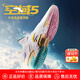 安踏（ANTA）空域5｜籃球鞋男水泥克星實戰(zhàn)透氣緩震防側翻中幫運動鞋 【西海岸】純凈白/淺糖黃-4 42 (260mm)