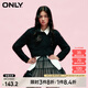 ONLY秋冬甜美風(fēng)鏤空亮絲寬松圓領(lǐng)毛衣女|123313026 H1Z 黑色BLACK M 165/84A