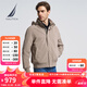 諾帝卡（NAUTICA）【單件直降】男裝春夏新款防輕濺水挺闊藏帽薄外套夾克男JO4101 卡其0CR M