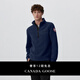 加拿大鵝（Canada Goose）Lawson 男士1/4拉鏈羊毛抓絨夾克休閑上衣 7055M 63 蔚洋藍 XL
