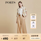 PORTS寶姿商場(chǎng)同款春夏新款女裝“Crop Top格紋短西裝”LD8J086PFD122 亞麻淺金混色 M (6)
