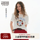 Teenie Weenie小熊T恤女2025年夏季新款清新活力甜美刺繡圓領(lǐng)短袖T恤上衣女