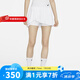 耐克（NIKE）女子短裙夏季速干褶裥網(wǎng)球運(yùn)動(dòng)半身裙不對稱百褶裙(含打底) DR6850-100 S