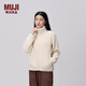 無印良品（MUJI）女式 長毛抓絨 夾克 女外套冬季款 女裝 保暖 BBJ26C4A 象牙色 XL (165/92A)